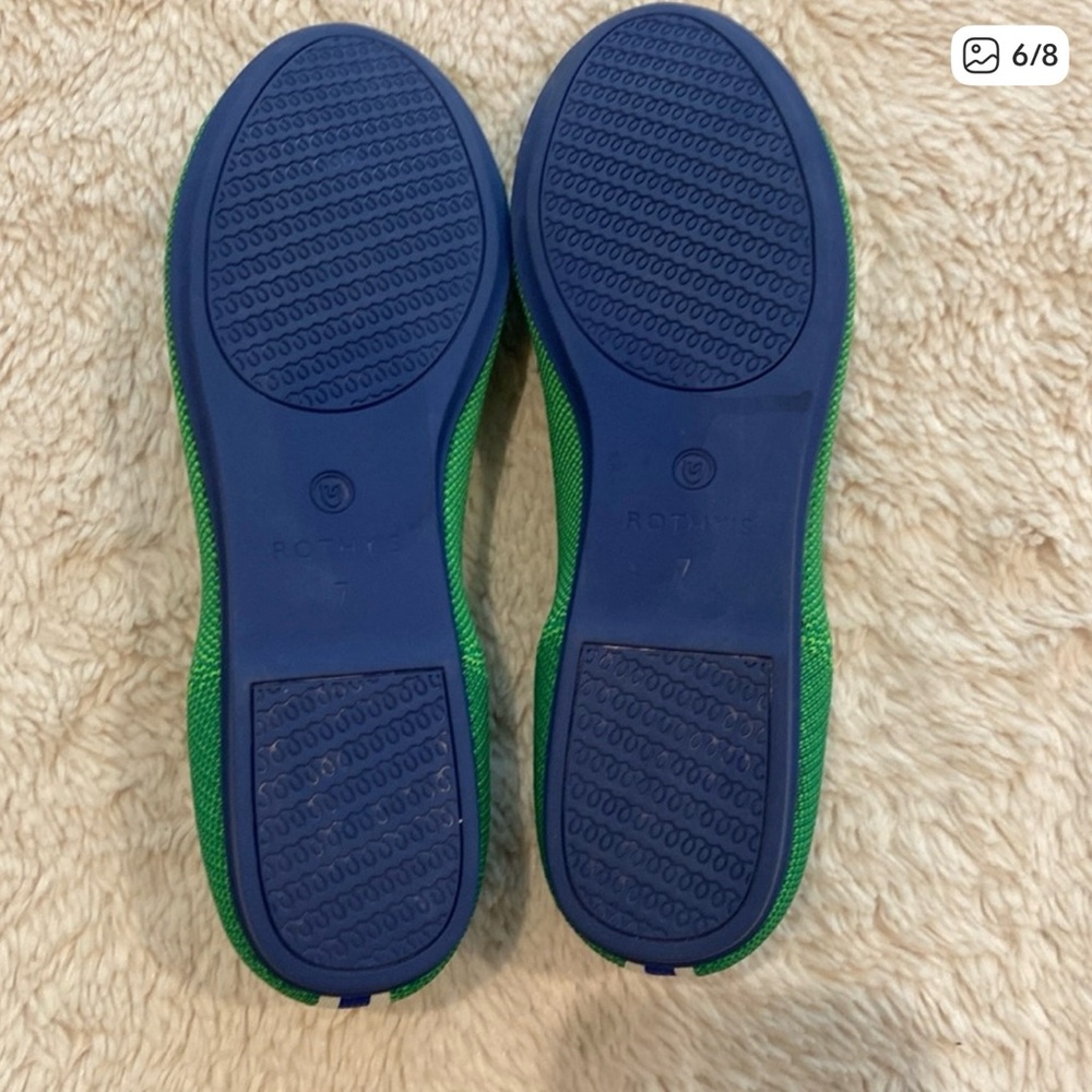 Rothy's Jellybean Kelly Green Flat - size 7 - Picture 5 of 6